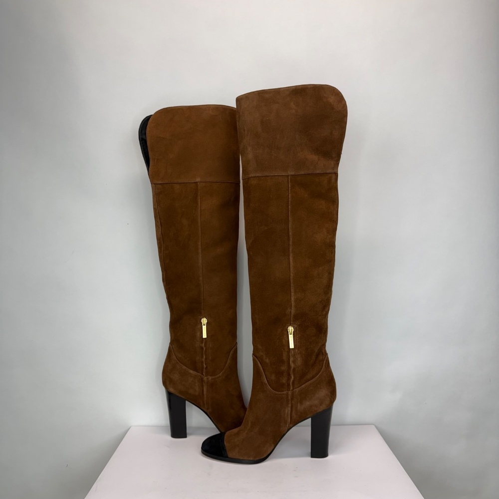 New Veronica Beard Conrad Cap Toe Over the Knee Boot Sz 9 - Picture 10 of 15